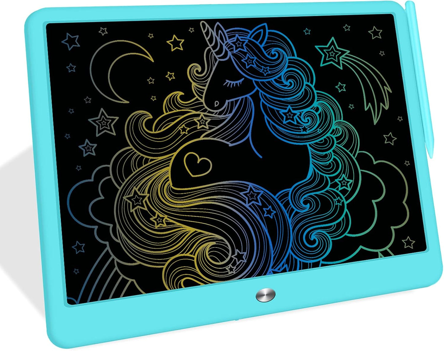 FLUESTON 15-inch Colorful Drawing Tablet for Creative Kids