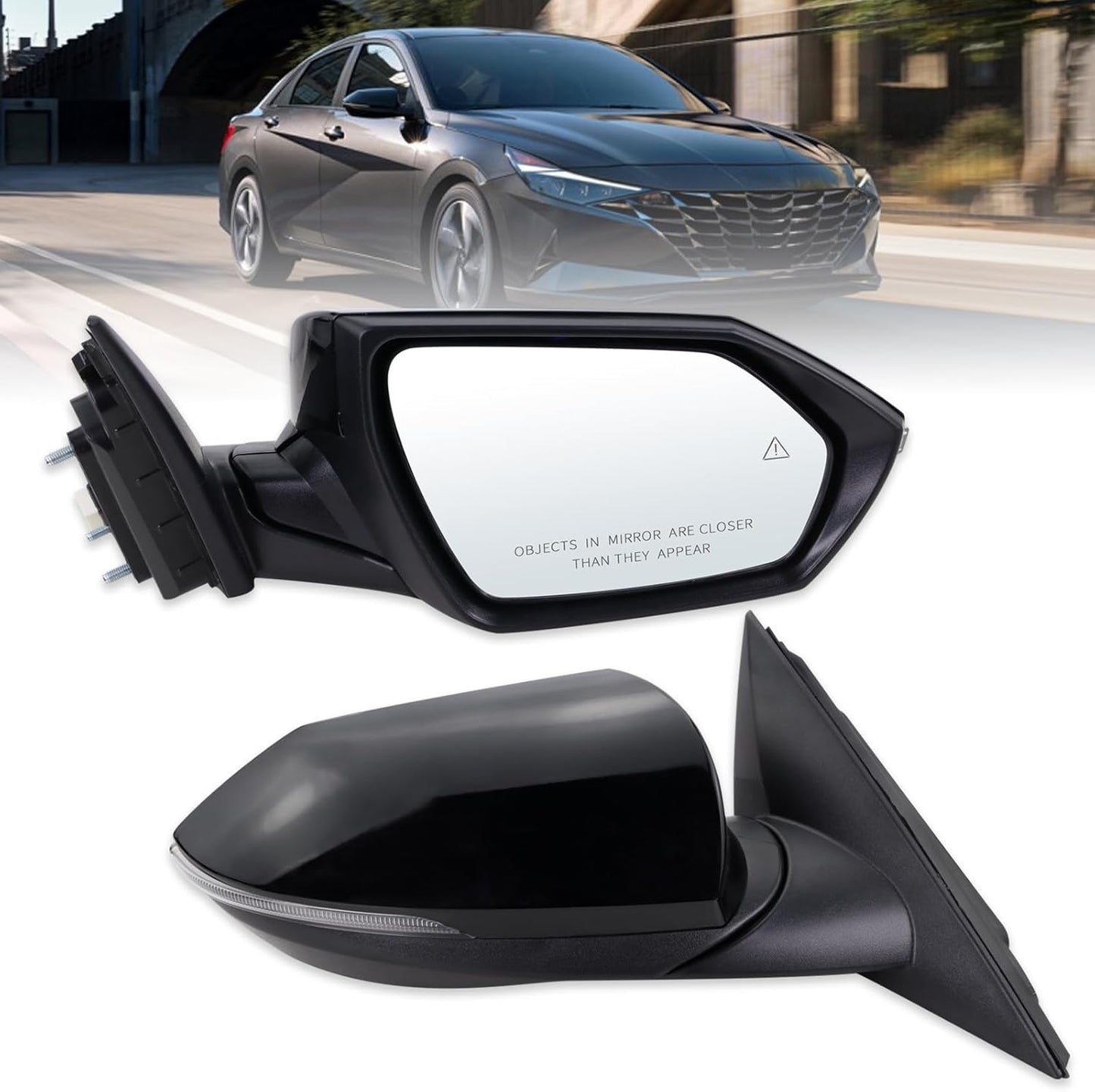 Right Passenger Side Mirror for 2021-2025 Hyundai Elantra Models