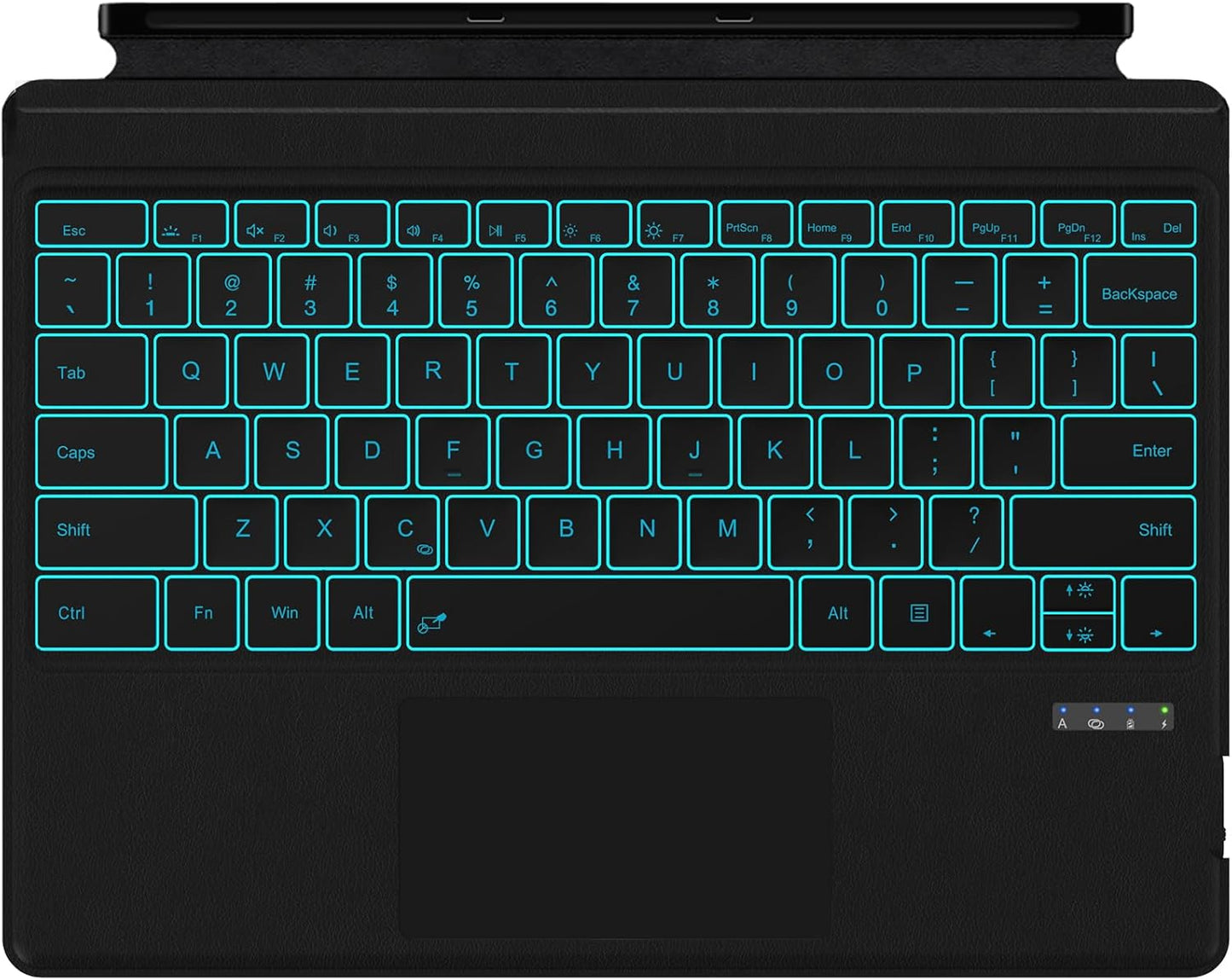 Surface Pro 7 Keyboard with Touchpad and 7 Color Backlit