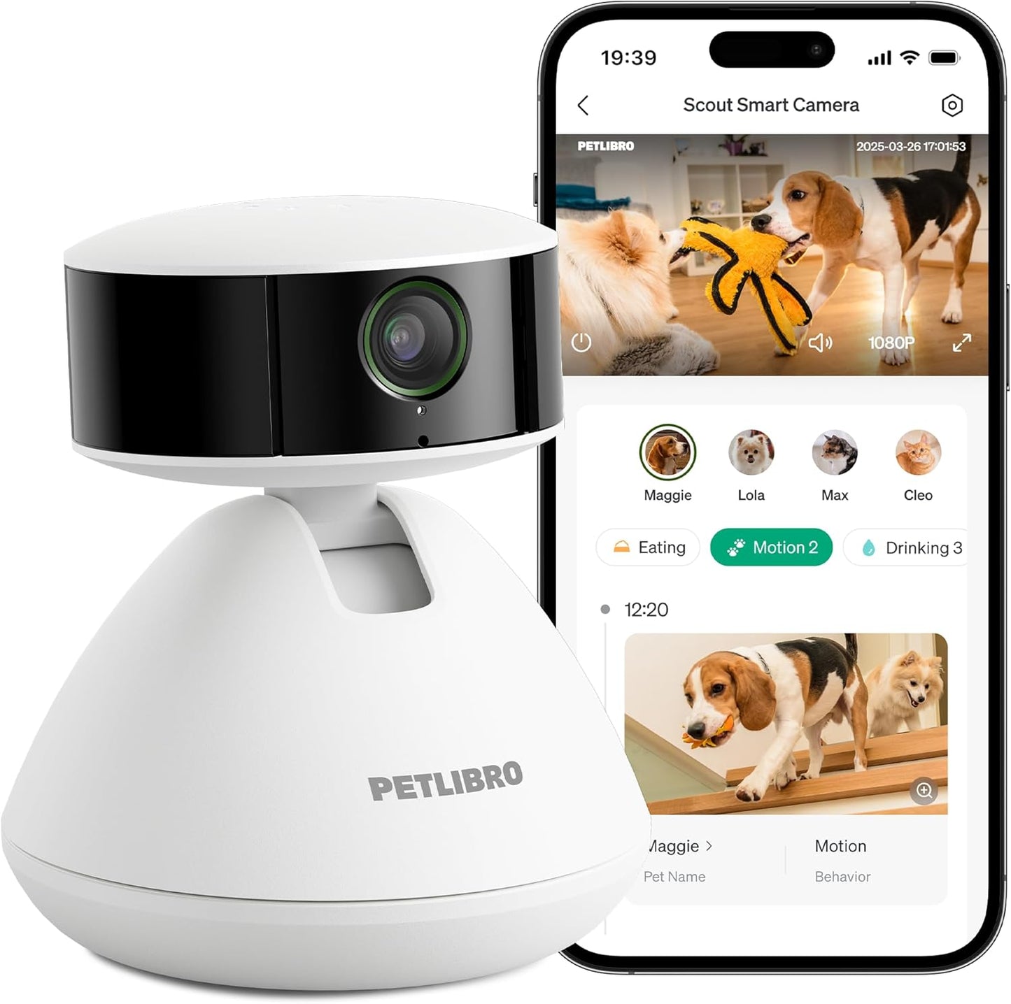 PETLIBRO AI Dog Camera with 360 View and Smart Summaries