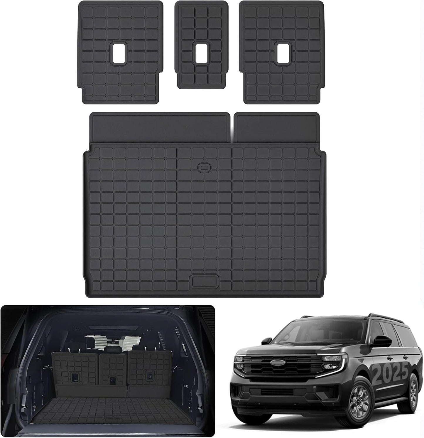 Trunk Mat for 2025 Ford Expedition MAX with Backrest Mat