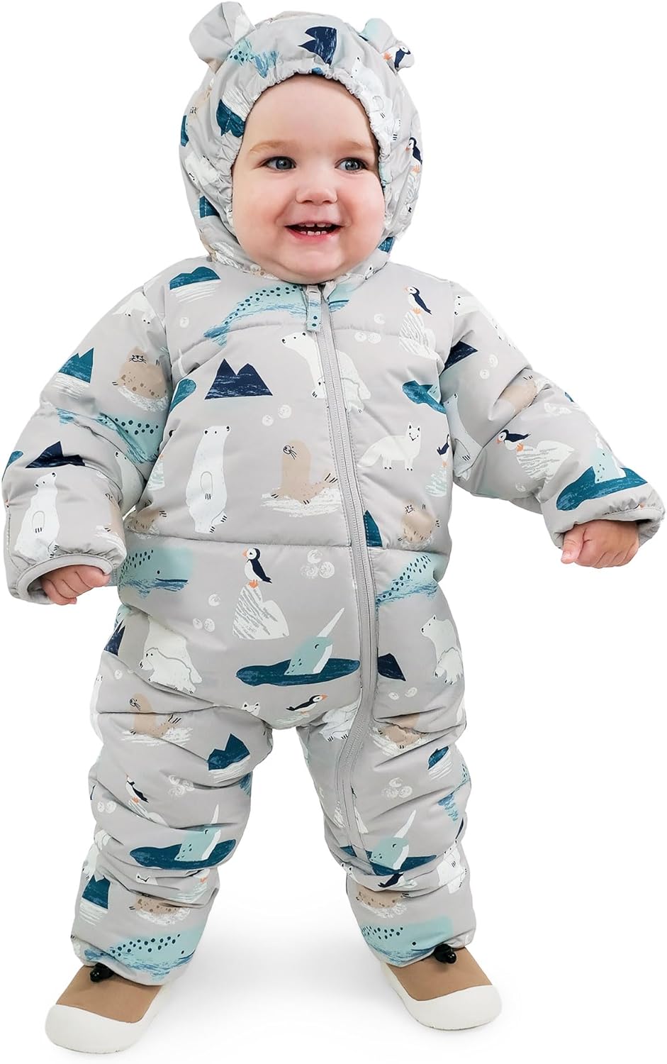 Cozy Waterproof Puffy Suit for Babies