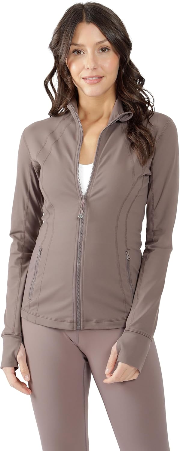 90 Degree By Reflex Womens Lightweight Full Zip Running Jacket
