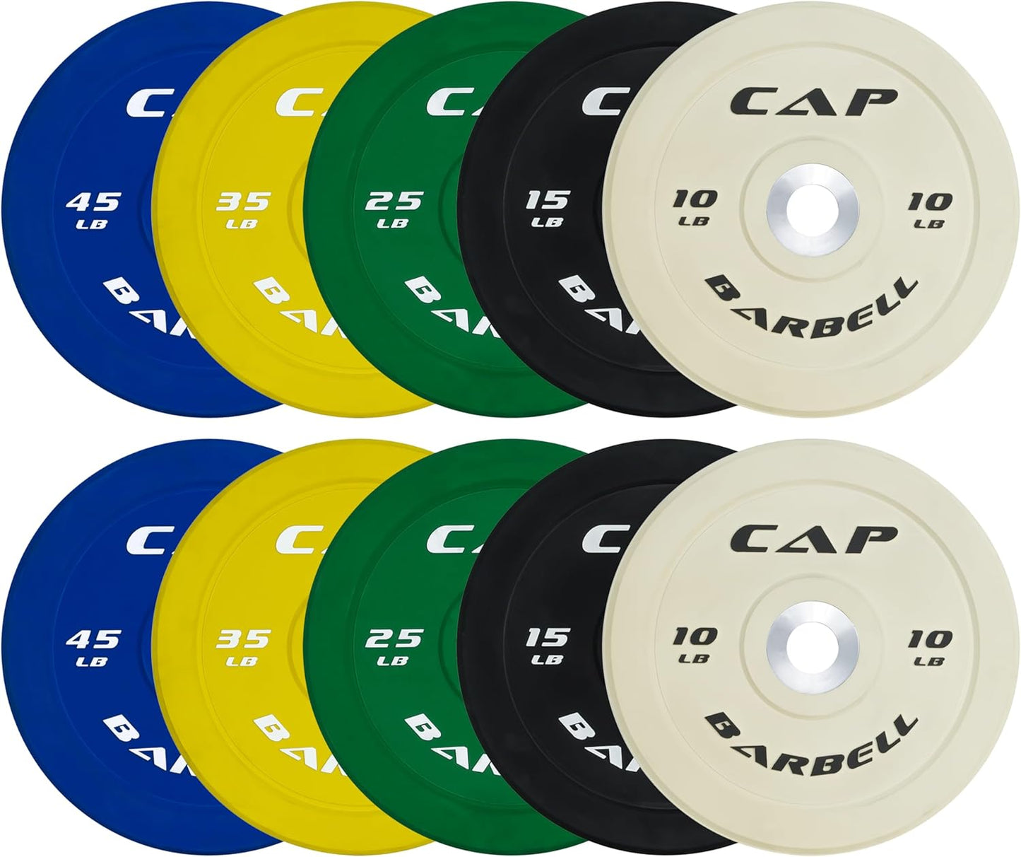 CAP Barbell 2-Inch Olympic Bumper Plate Weight Set Review