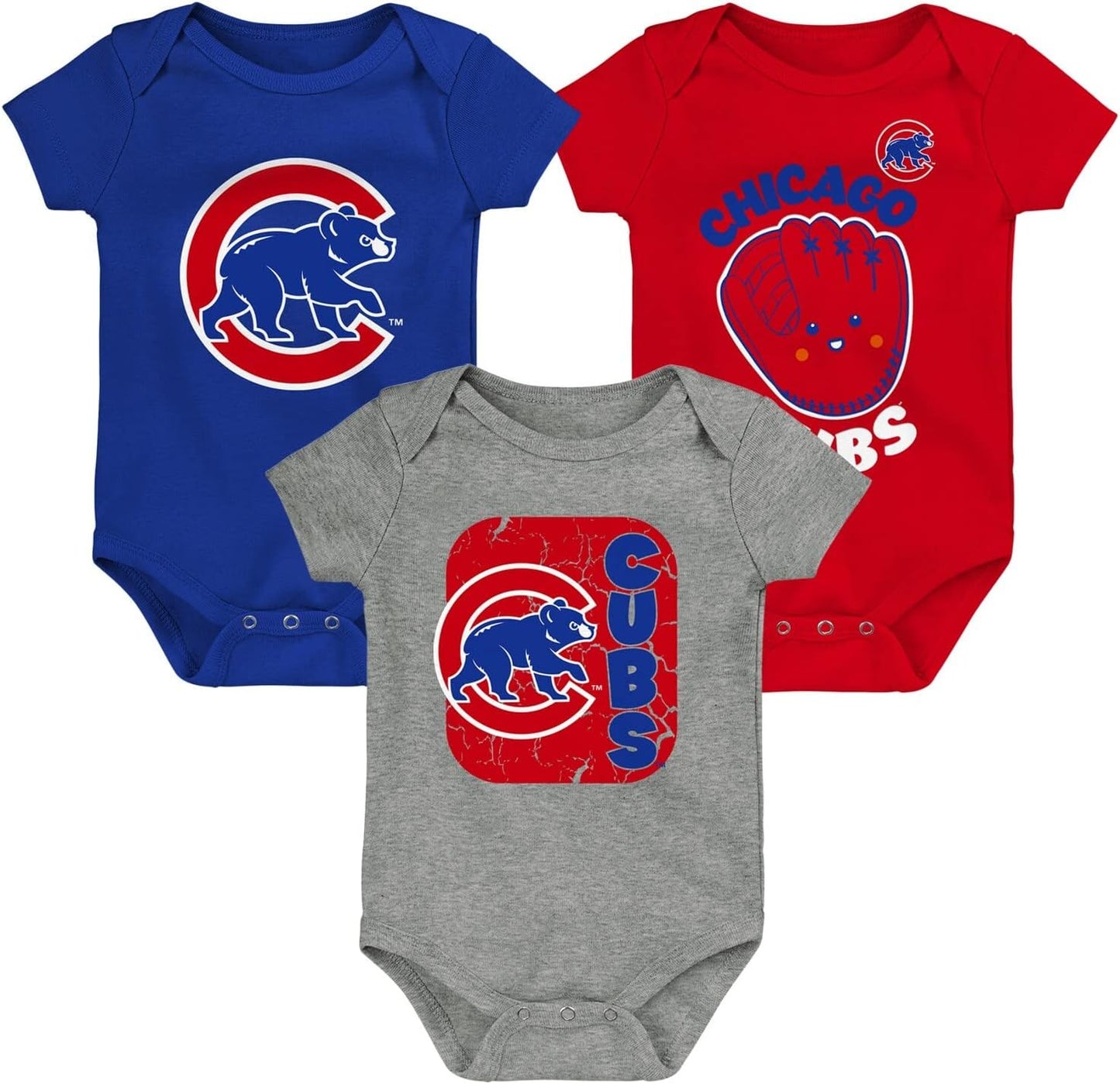 Outerstuff MLB Newborn & Infants 3 Piece Onesie Romper Set