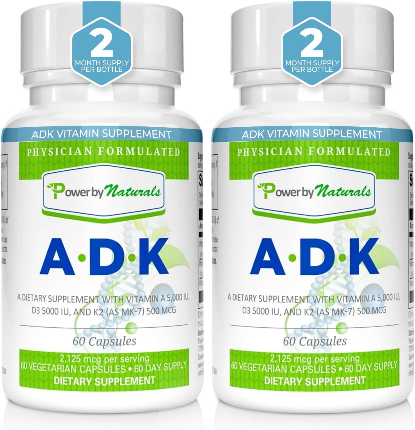 Power By Naturals ADK Vitamin Supplement for Bone Health