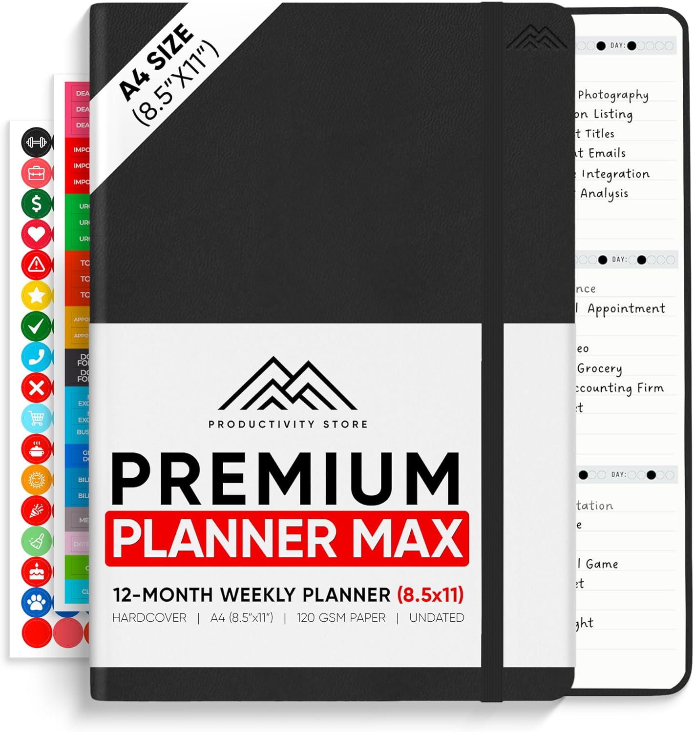 Undated 2025 Planner - Achieve Your Goals with Productivity