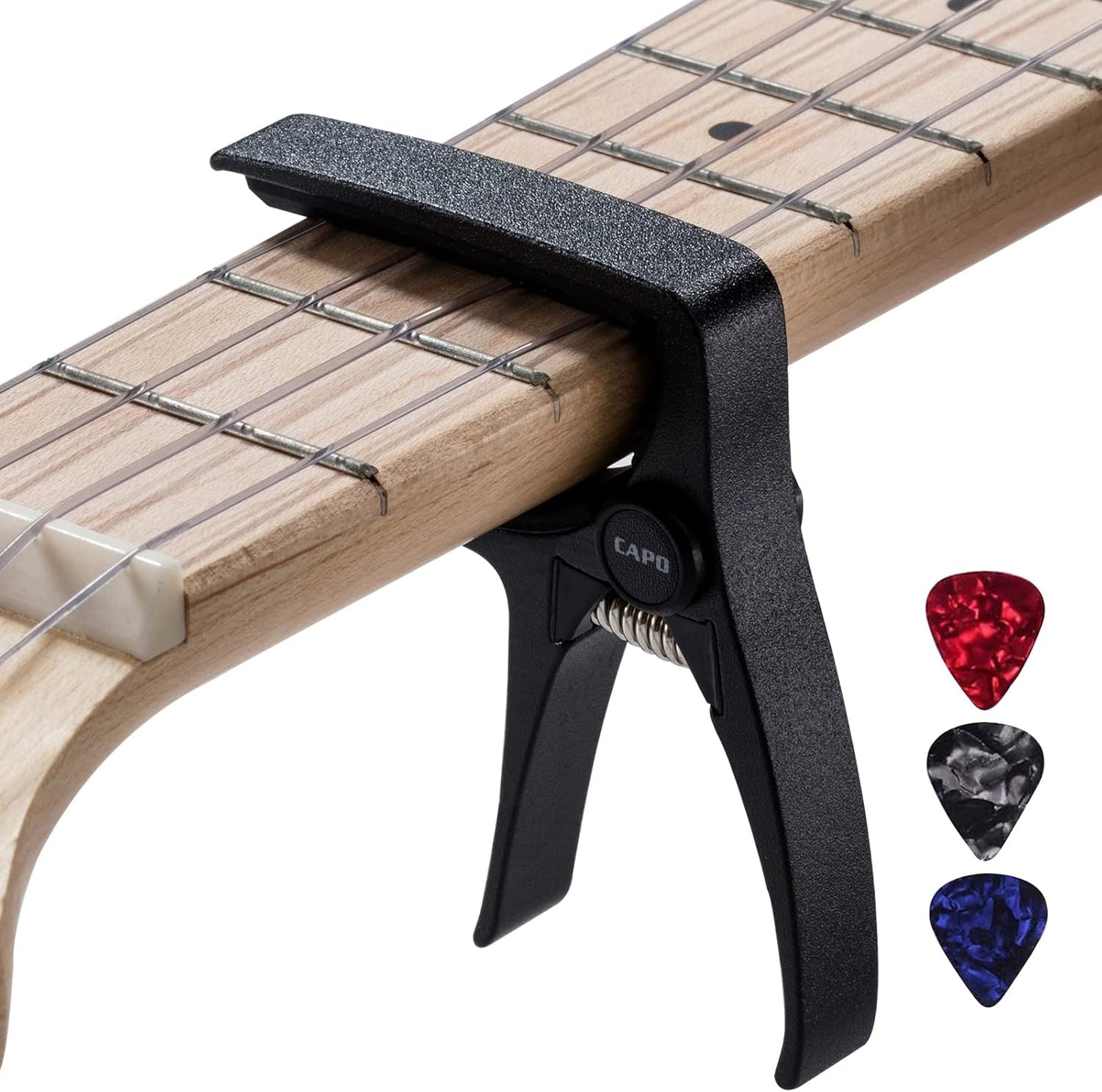 Professional Mini Ukulele Capo in Black