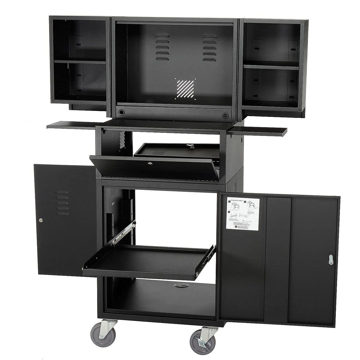 Global Industrial Fold Out Computer Security Cabinet for Safety