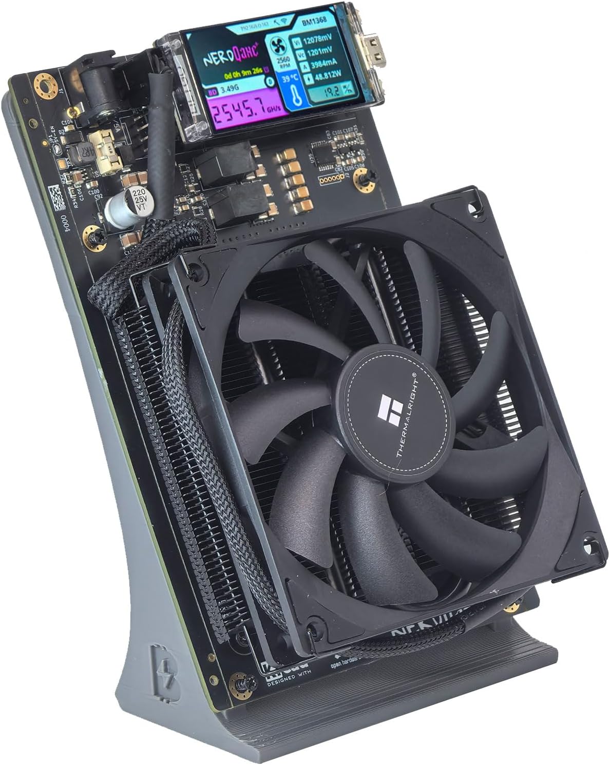 Bitcoins Miner 2.4TH/s NerdQaxe 4X BM1368 ASIC for Home Use