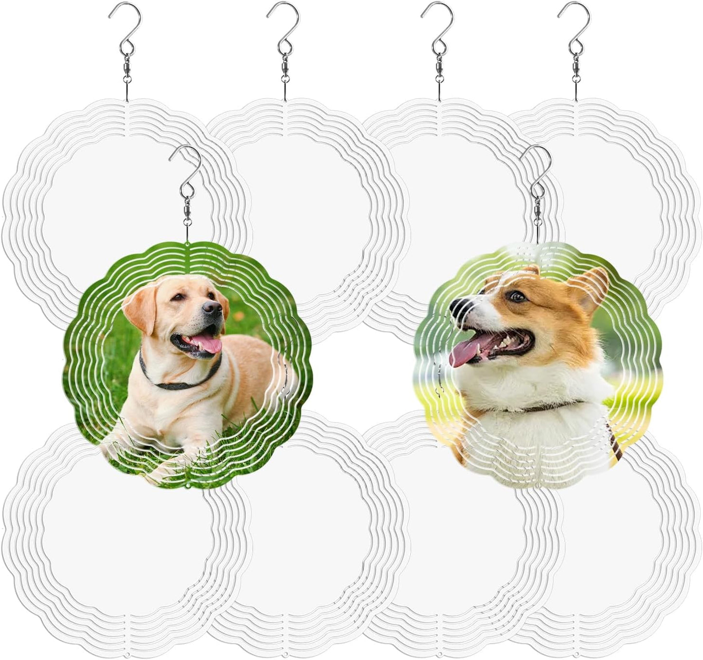 10 Pack Sublimation Wind Spinner Blanks for DIY Crafting Fun