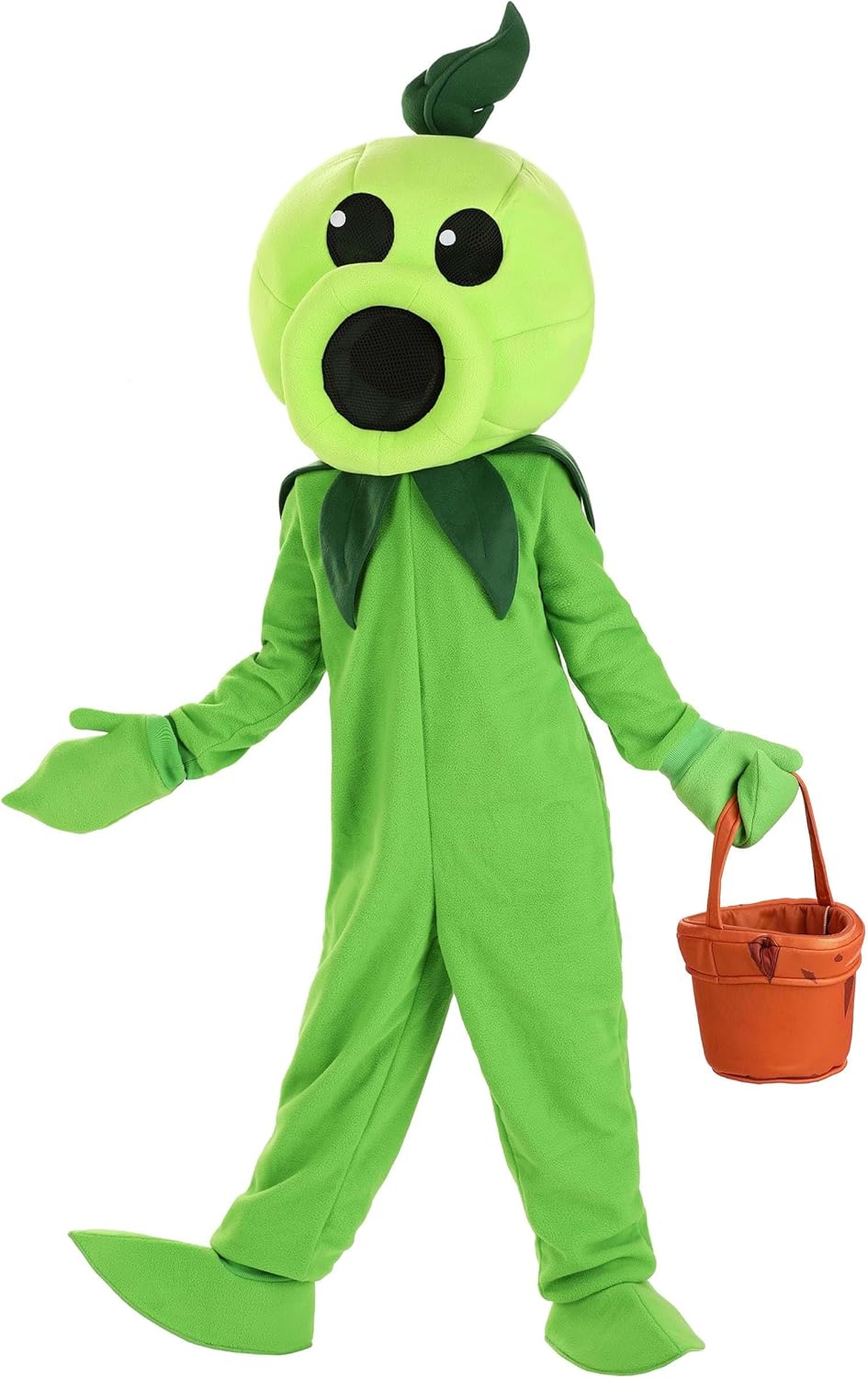 Kids Plants Vs Zombies Peashooter Costume for Halloween Fun