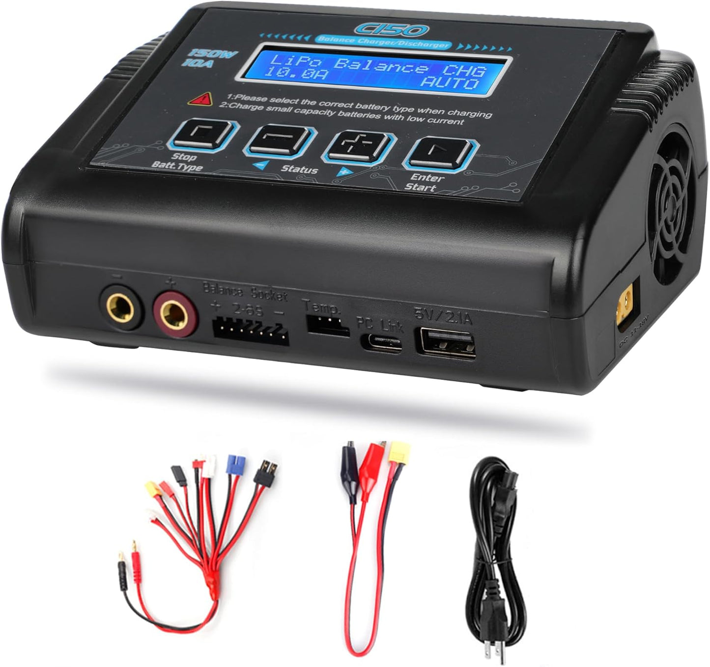 Fast 150W Lipo Charger - Haisito Smart RC Car Charger
