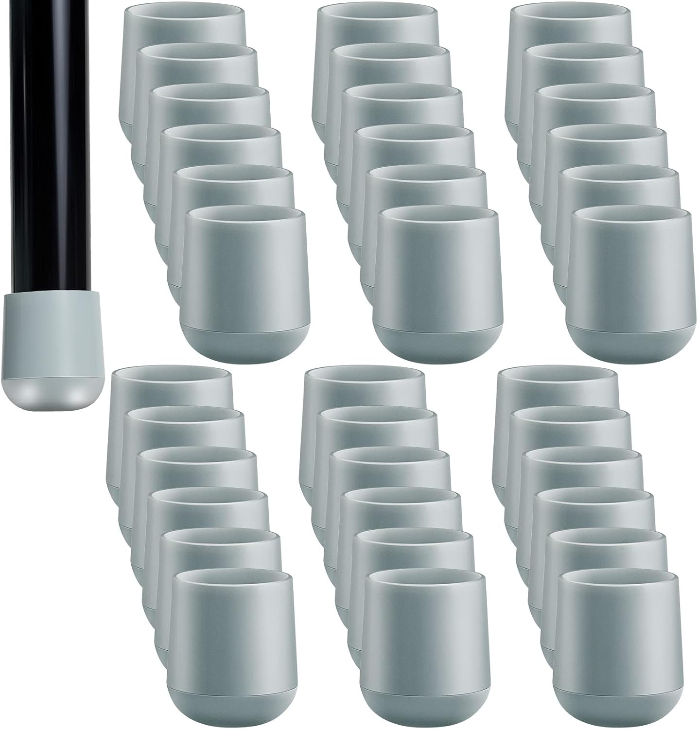 Jetec 7/8 Folding Chair Leg Caps - Floor Protector