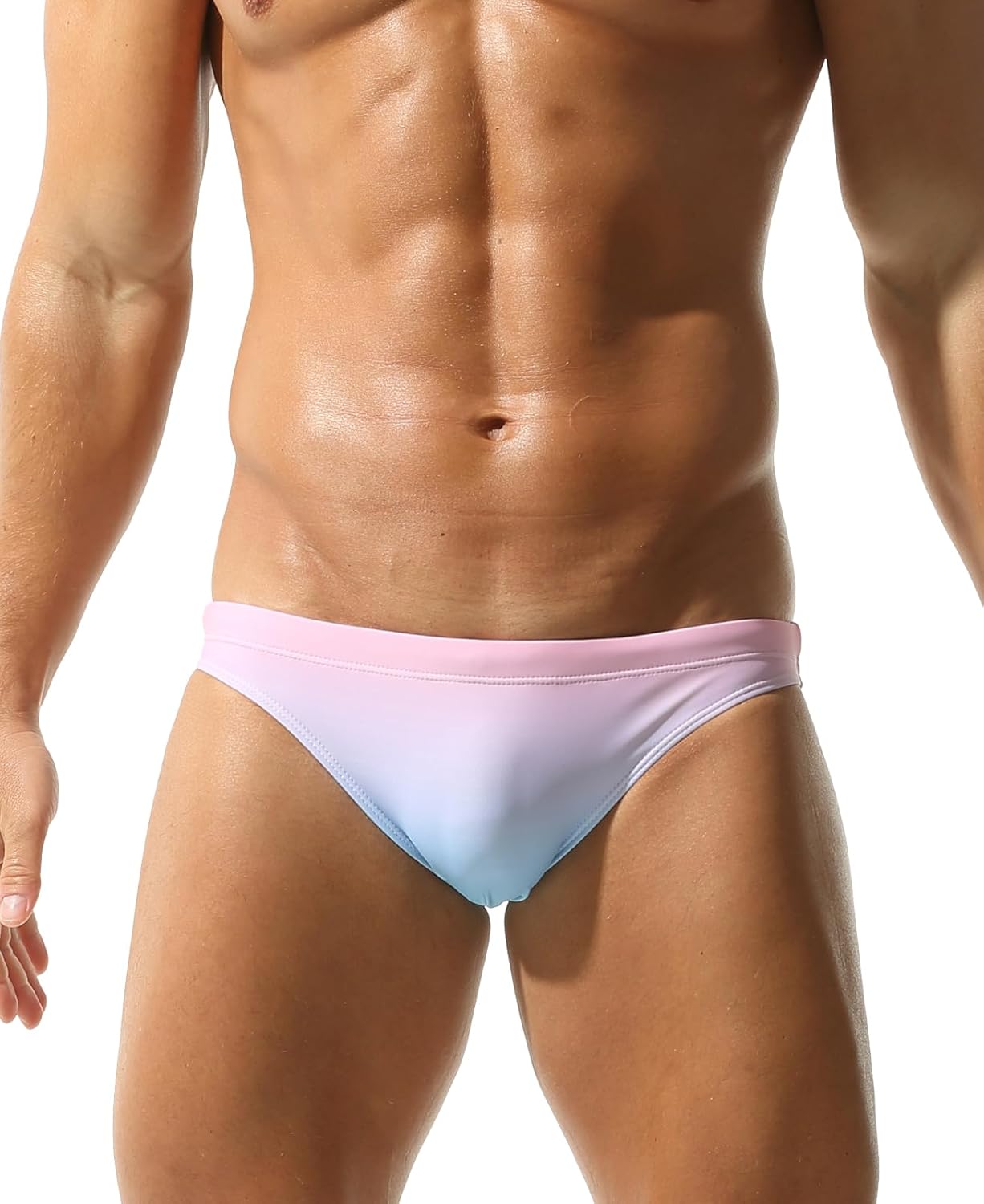 Sexy Gradient Swim Briefs for Stylish Comfort