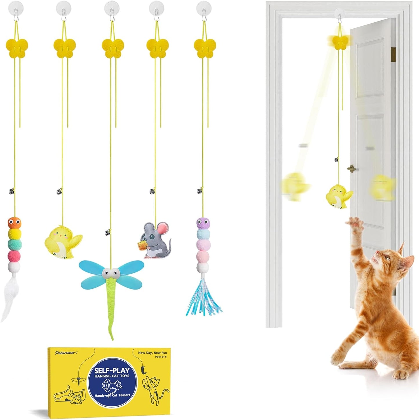 Potaroma Cat Teaser Set - MEntal & Physical Stimulation