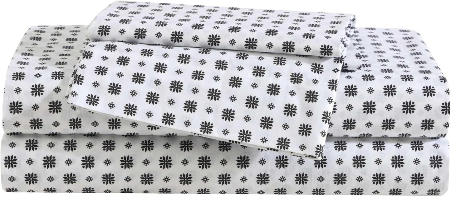 Eddie Bauer Twin Sheet Set - Premium Cotton Percale Bedding