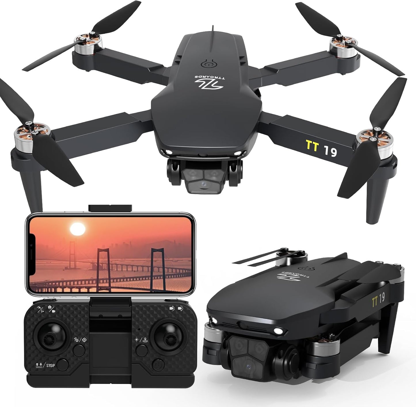 TTROARDS Drone: Easy Flight, HD Camera, Obstacle Avoidance