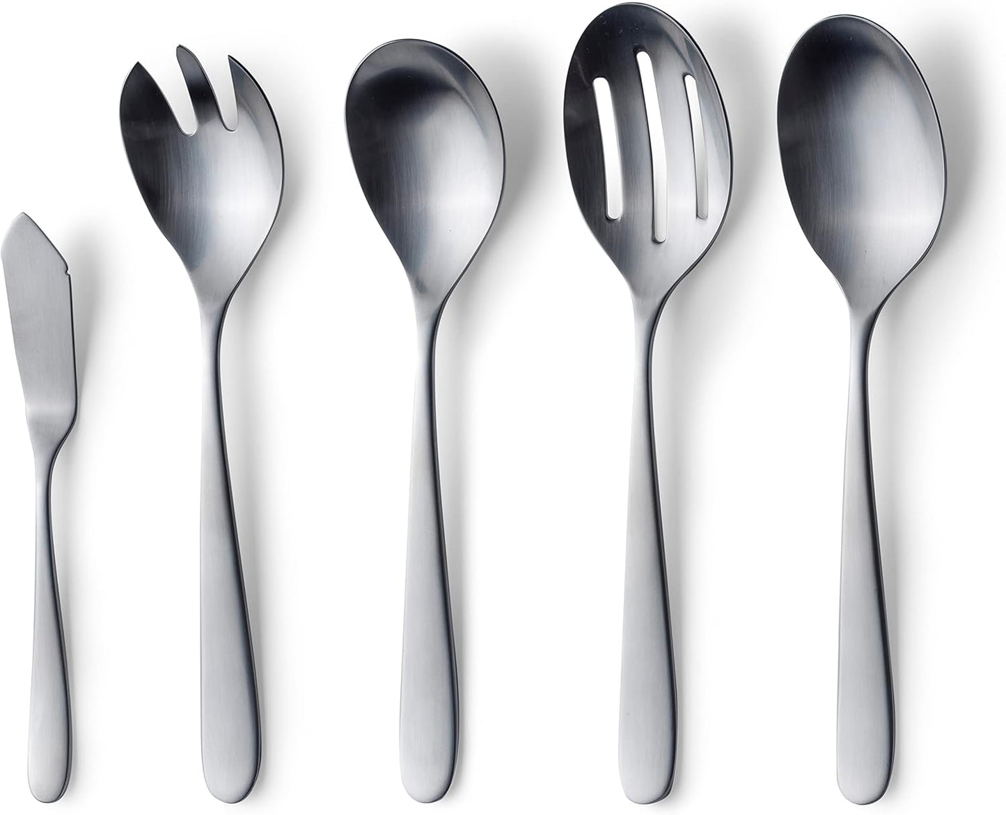 Fidenza Matte Serving Set - 10-Piece Stainless Steel Flatware