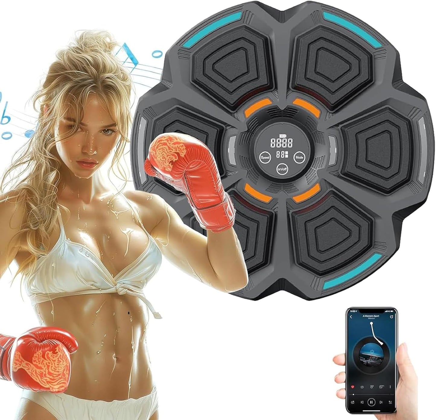 Bluetooth Boxing Trainer Set - Target Workout