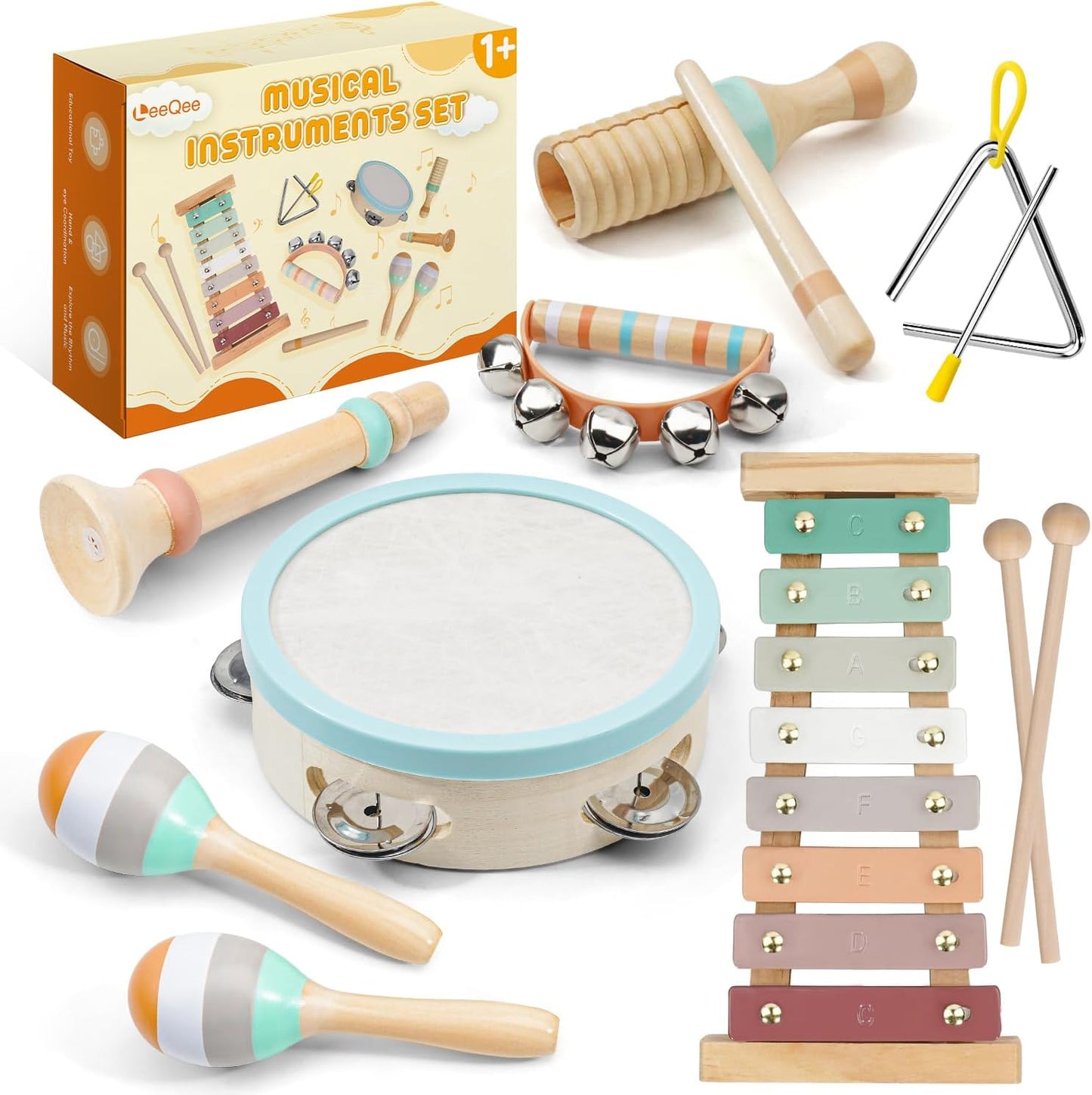 Montessori Musical Instruments Set for Toddlers 1-3 Years Old