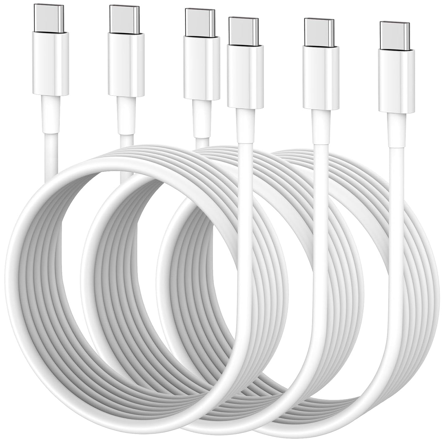 Fast Charge Anywhere: 10ft 60W USB-C 3Pack ~ iPhone/Pro/Max