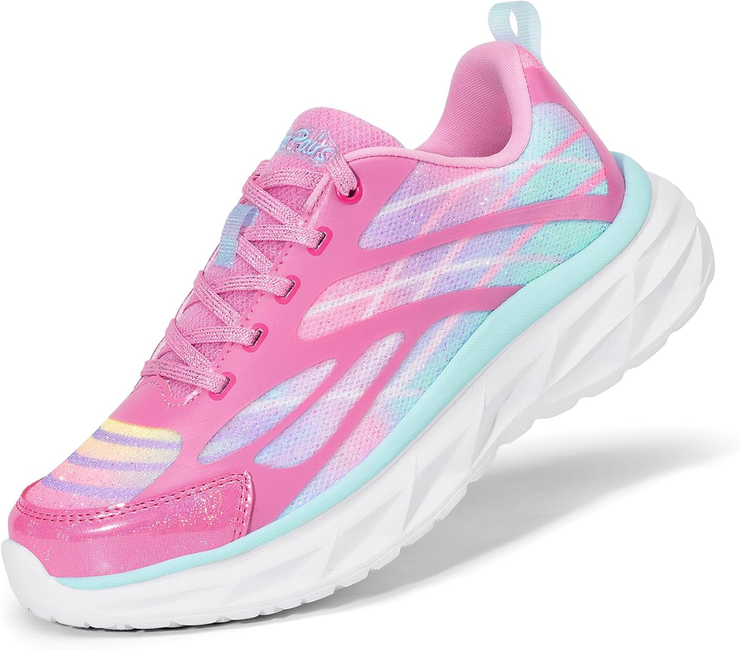 DREAM PAIRS Girls Sneakers Lightweight Lace Up Running Shoes