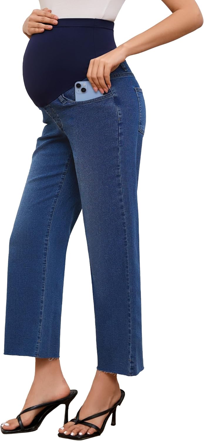 fitglam Women's Maternity Jeans for Comfort and Style