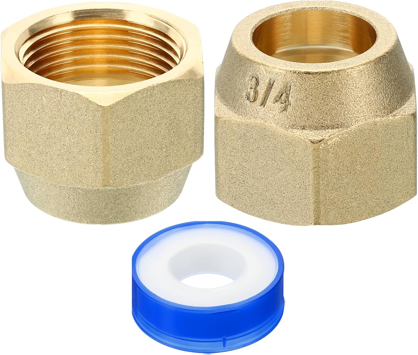 Premium Brass Flare Nut Set for Copper Pipe Extension