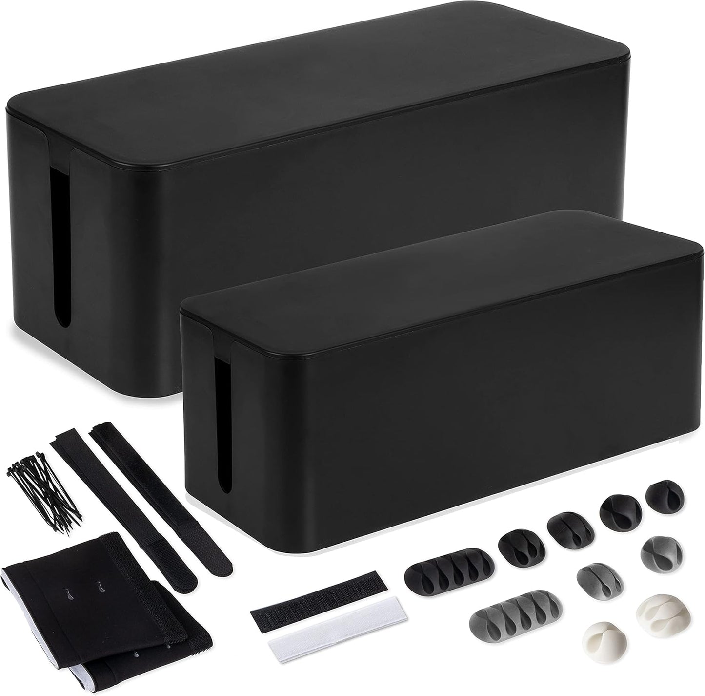 Iron Forge Cable Box Set - Tidy Cords, Hide Wires