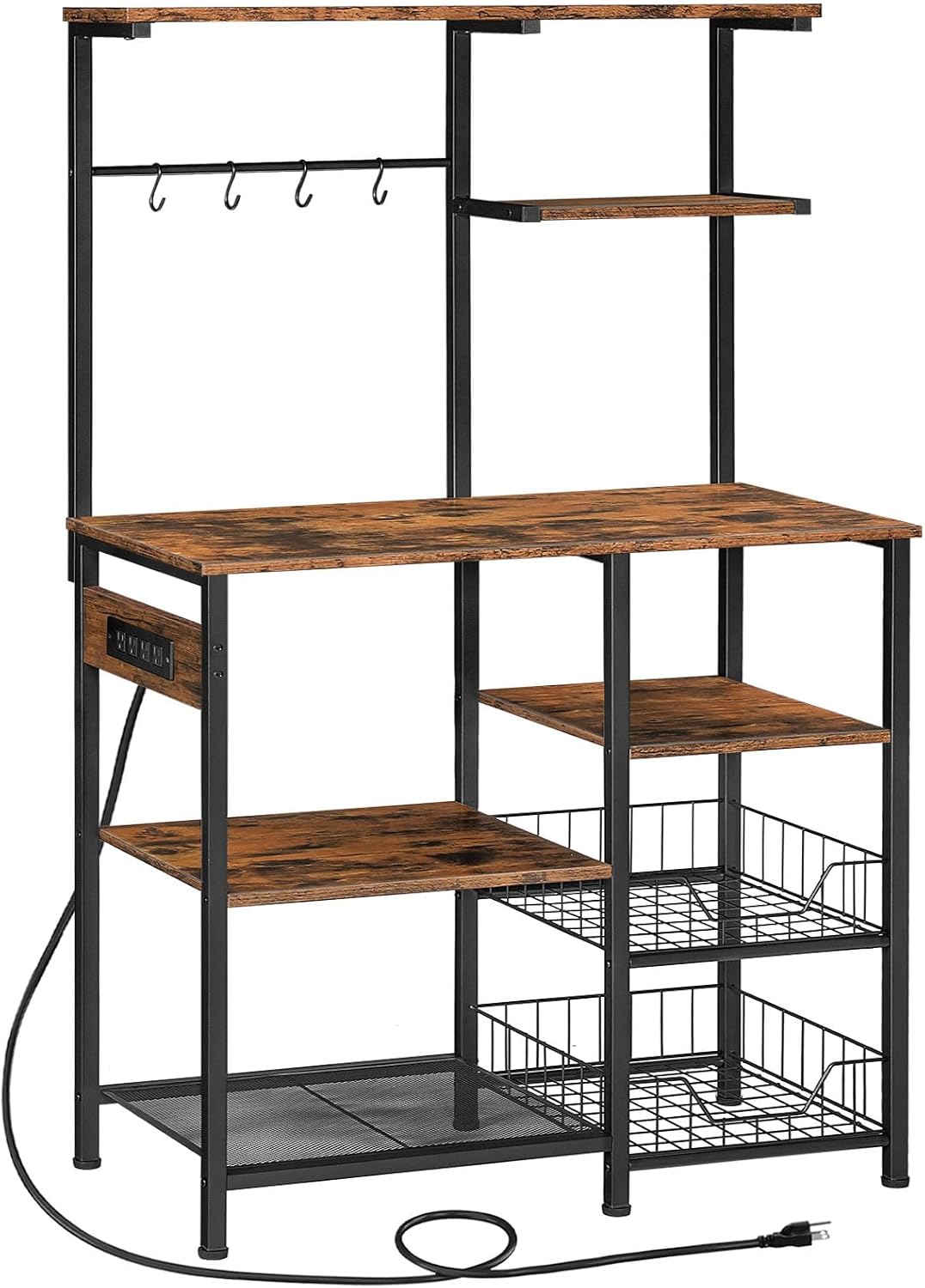 Multipurpose Kitchen Organizer with Power Outlets