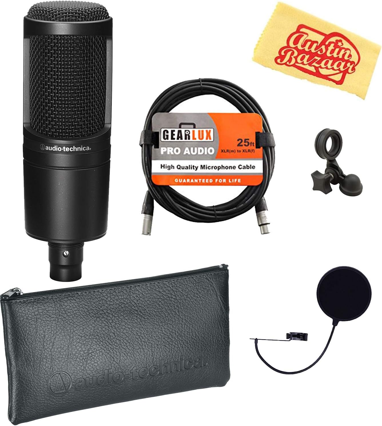 Audio-Technica AT2020 Cardioid Condenser Microphone Bundle Review