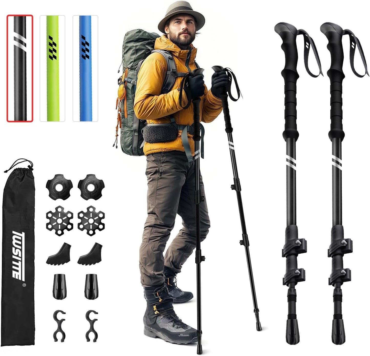 Lightweight Collapsible Hiking Poles for All Travel