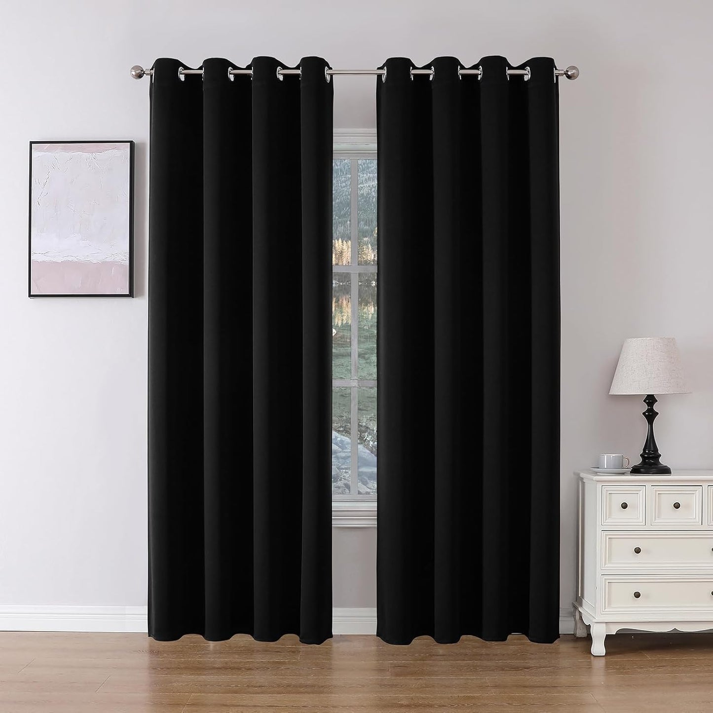 Blackout Curtains Set: Room Darkening, Thermal Insulated