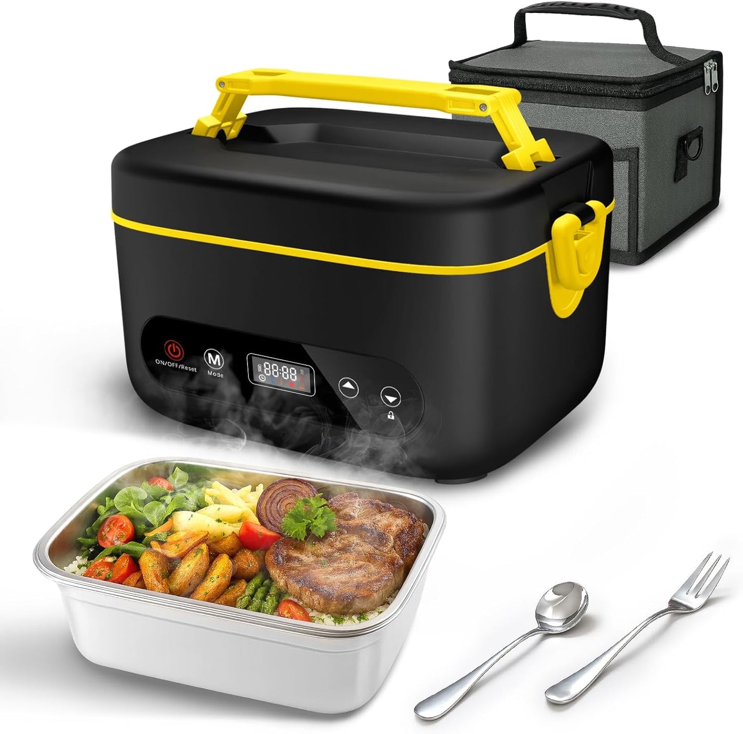 Cordless Electric Lunch Box with 24000mAh Battery for Hot Meals