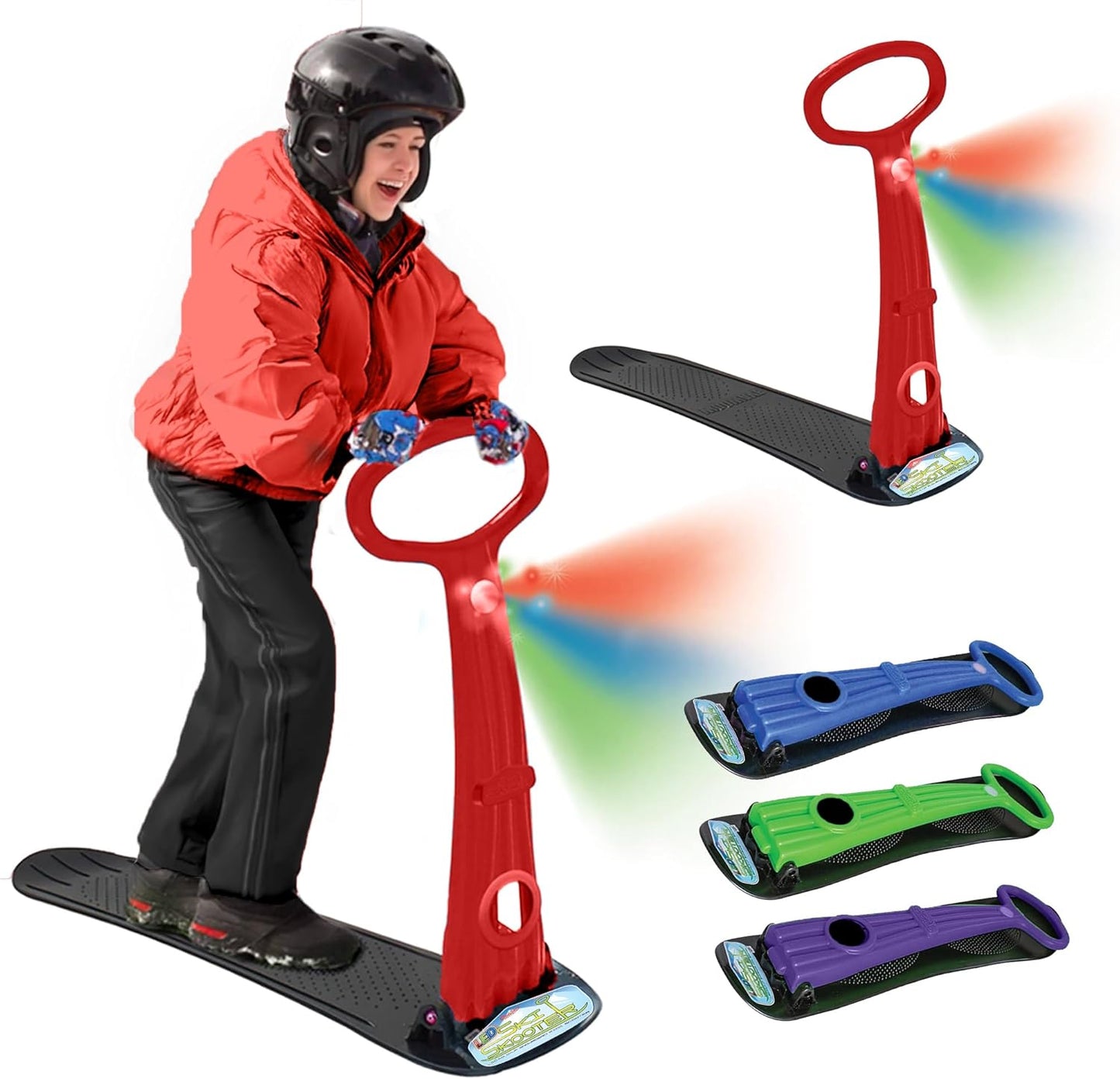 Geospace LED Snow Scooter - Ultimate Winter Fun!