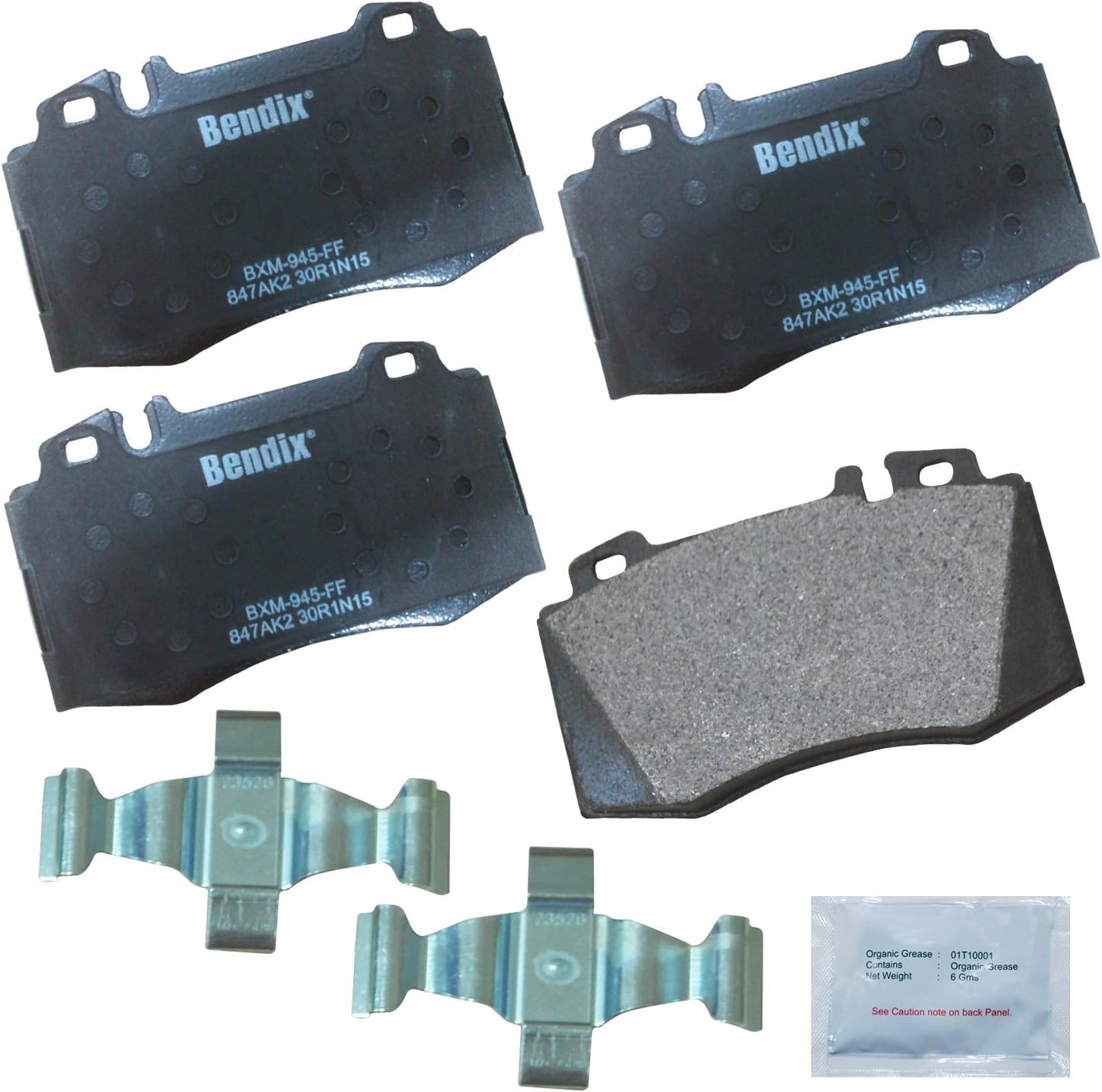 Bendix Priority1 CFM847AK2 Semi-Metallic Brake Pads for Mercedes