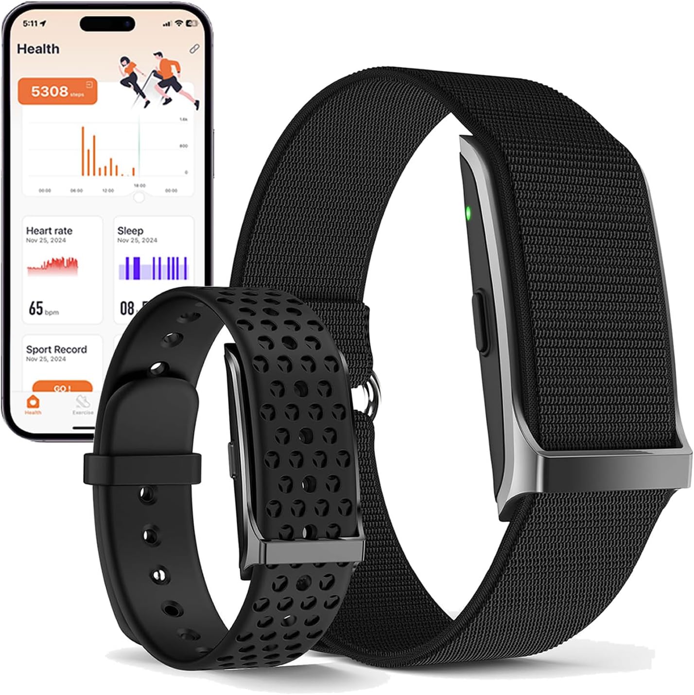 Health Smart Bracelet with 120 Sport Modes and IP68 Waterproof