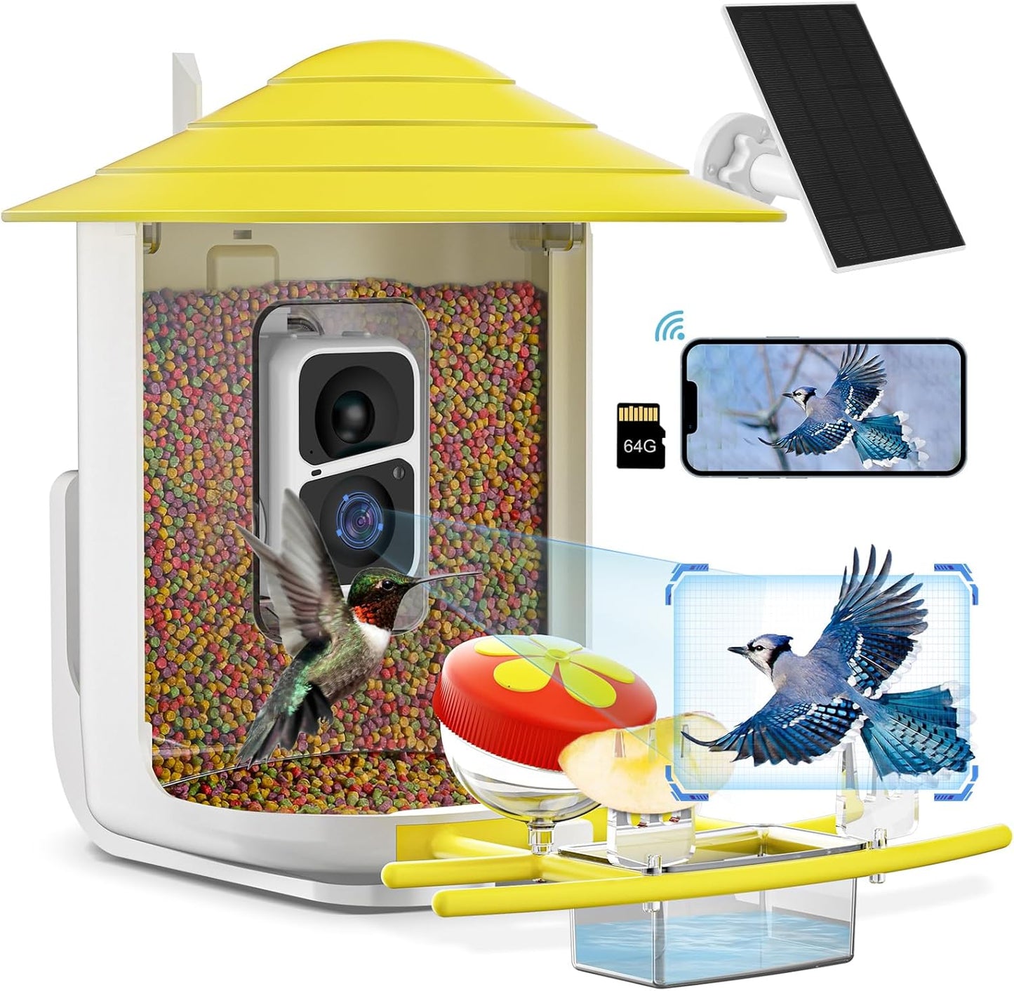 Smart Bird Feeder with Motion Detection Camera