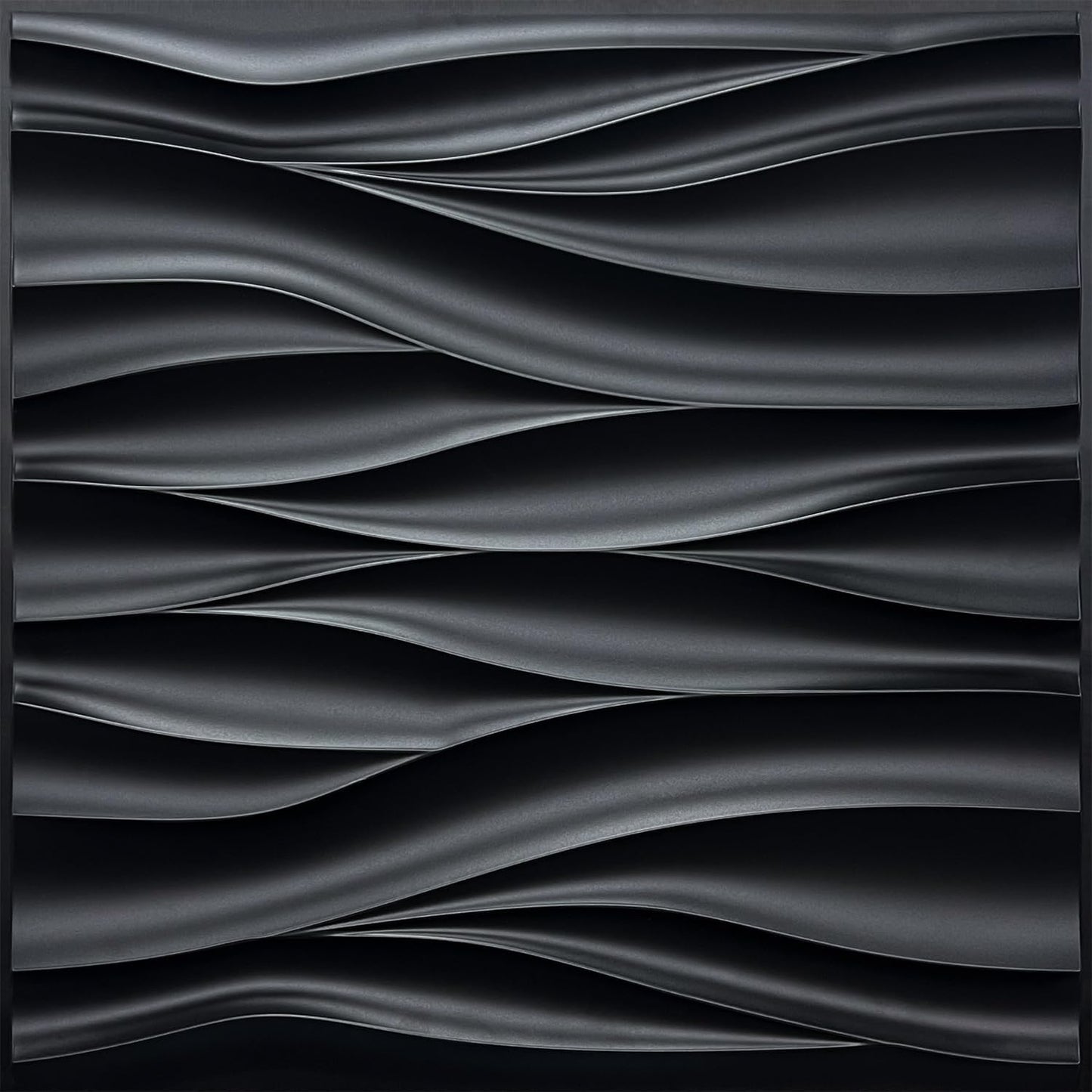 STICKGOO Black 3D Wall Panels for Modern Interior Decor