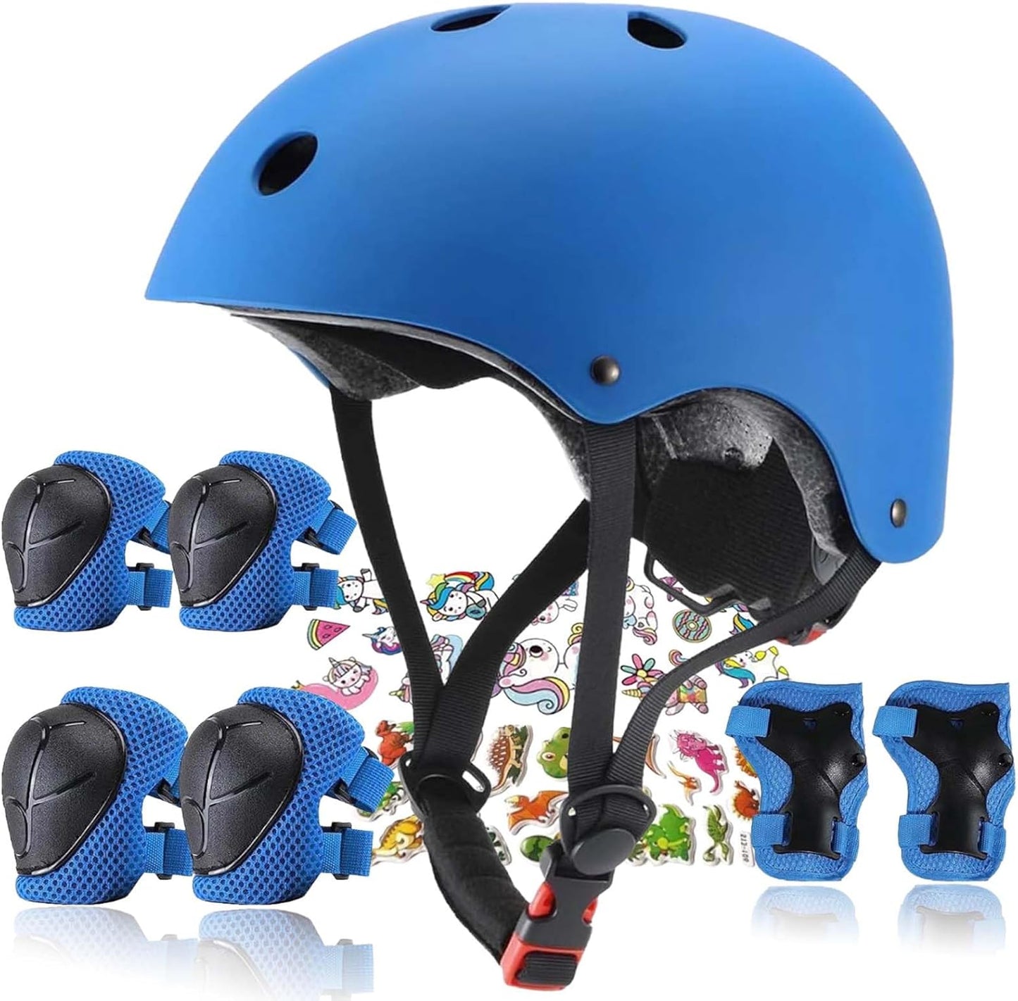 Kids Helmet with Knee and Elbow Pads for Safe Sports Fun