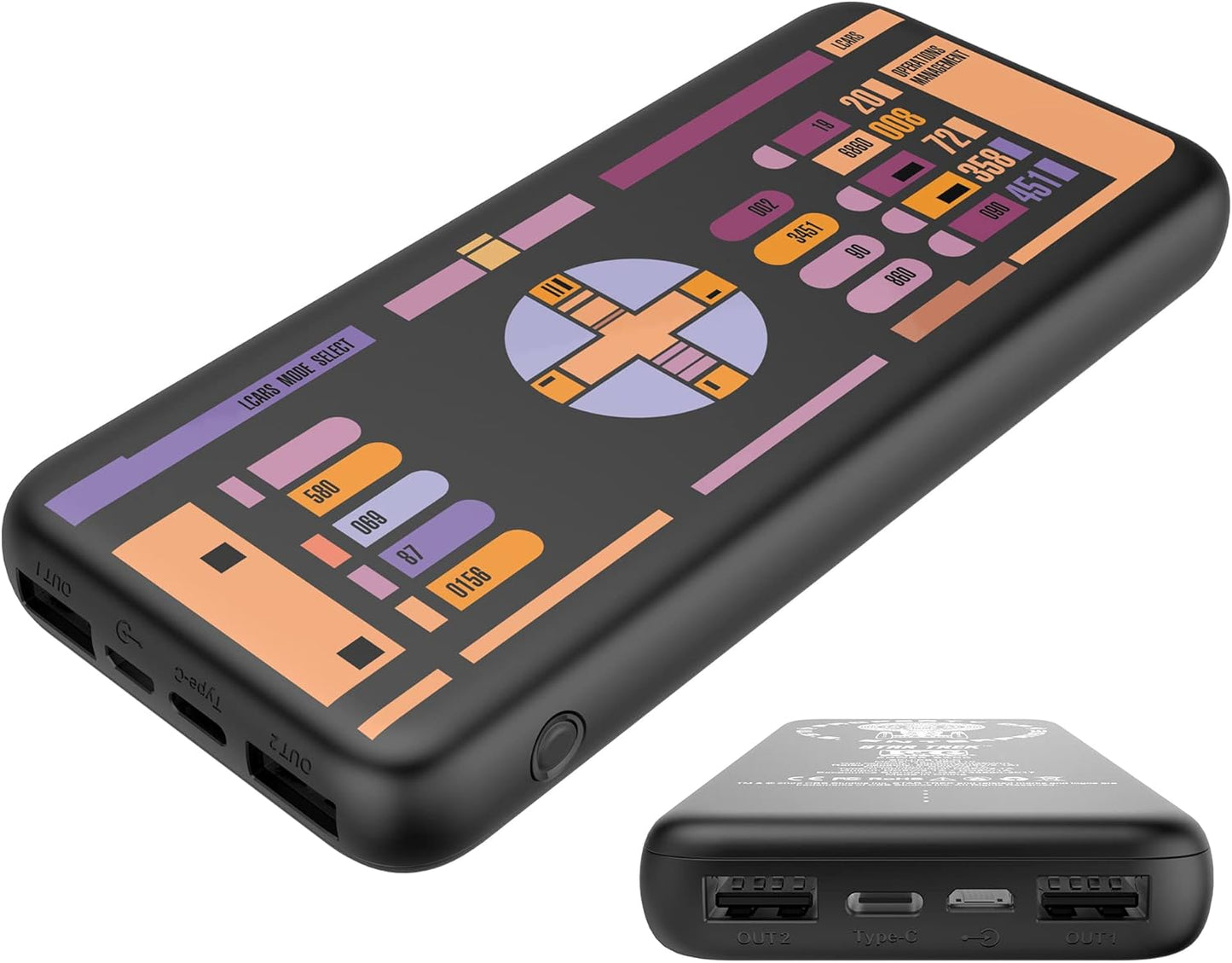Star Trek Phone Charger | FAMETEK Slim 10,000mAh Power Bank