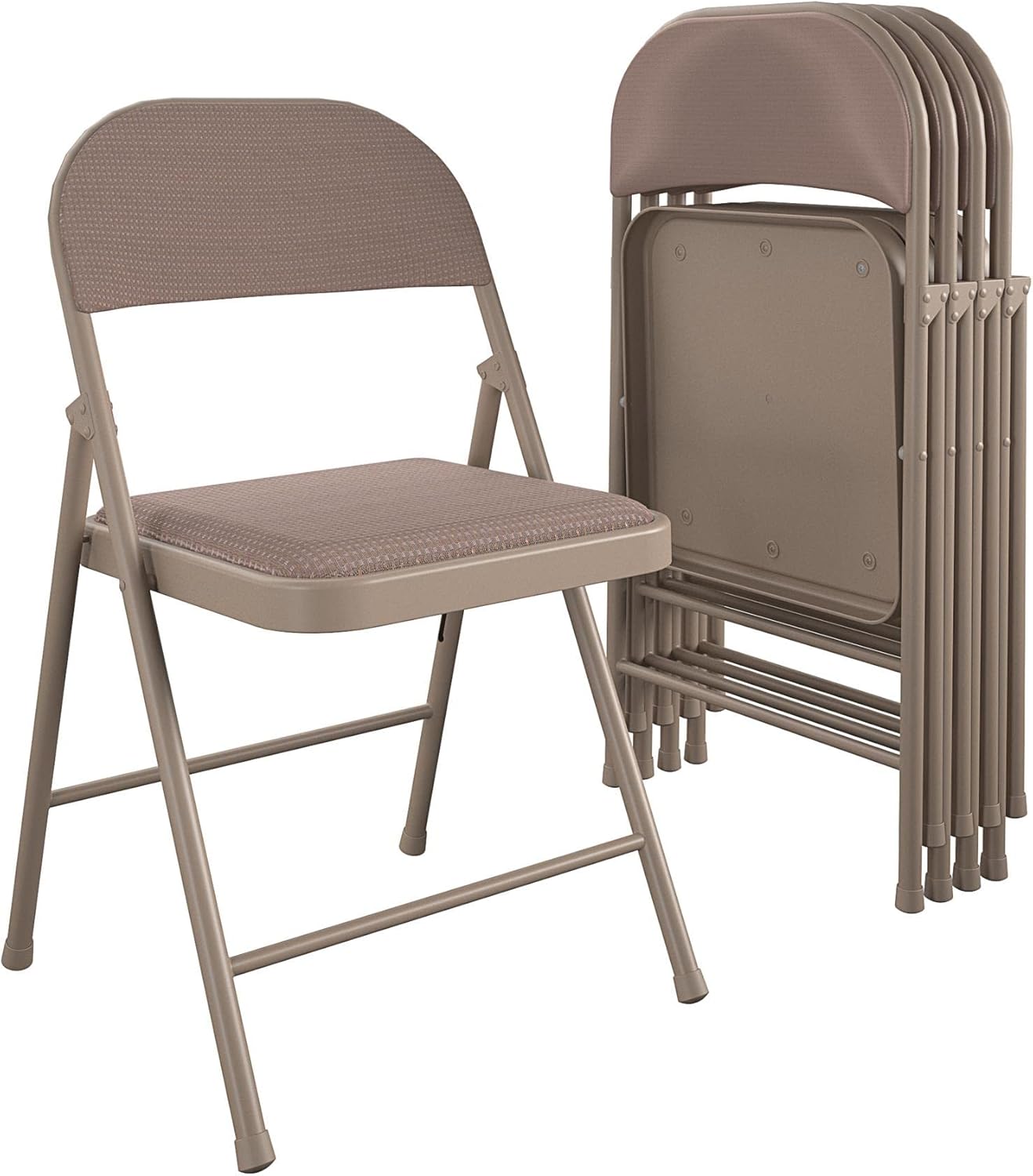 COSCO SmartFold Fabric Folding Chair 4-Pack for Comfort