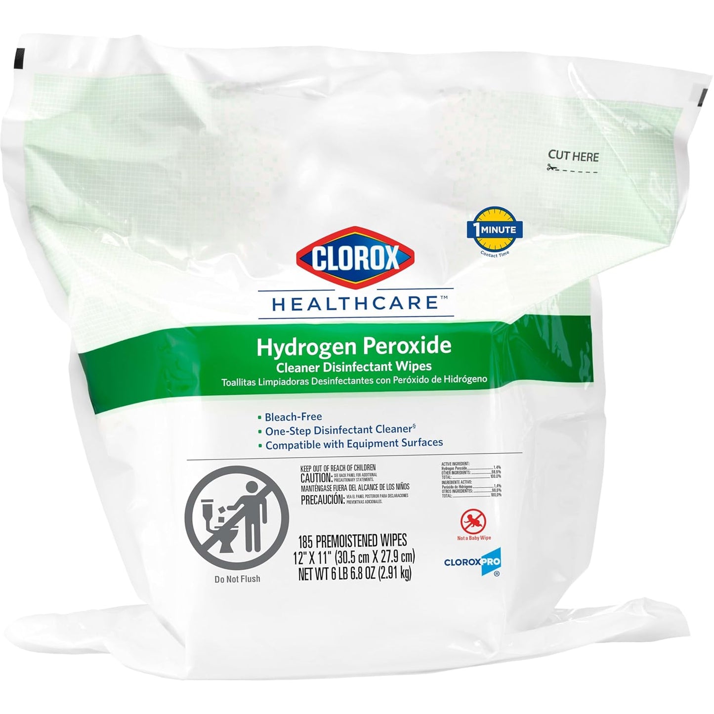 Clorox Healthcare Hydrogen Peroxide Wipes for Effective Disinfection