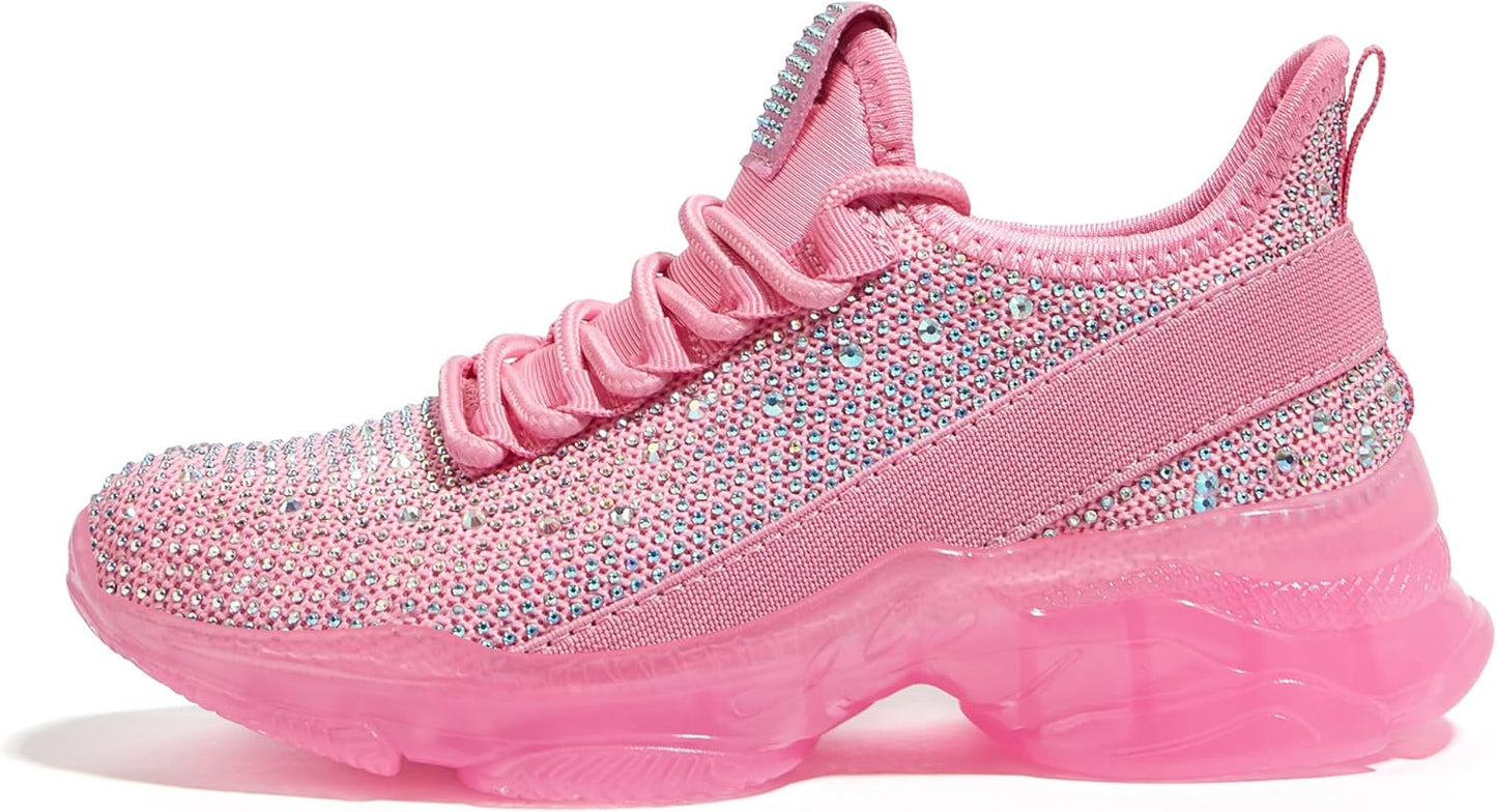 Sparkly Rhinestone Slip On Sneakers for Kids by LUCKY STEP