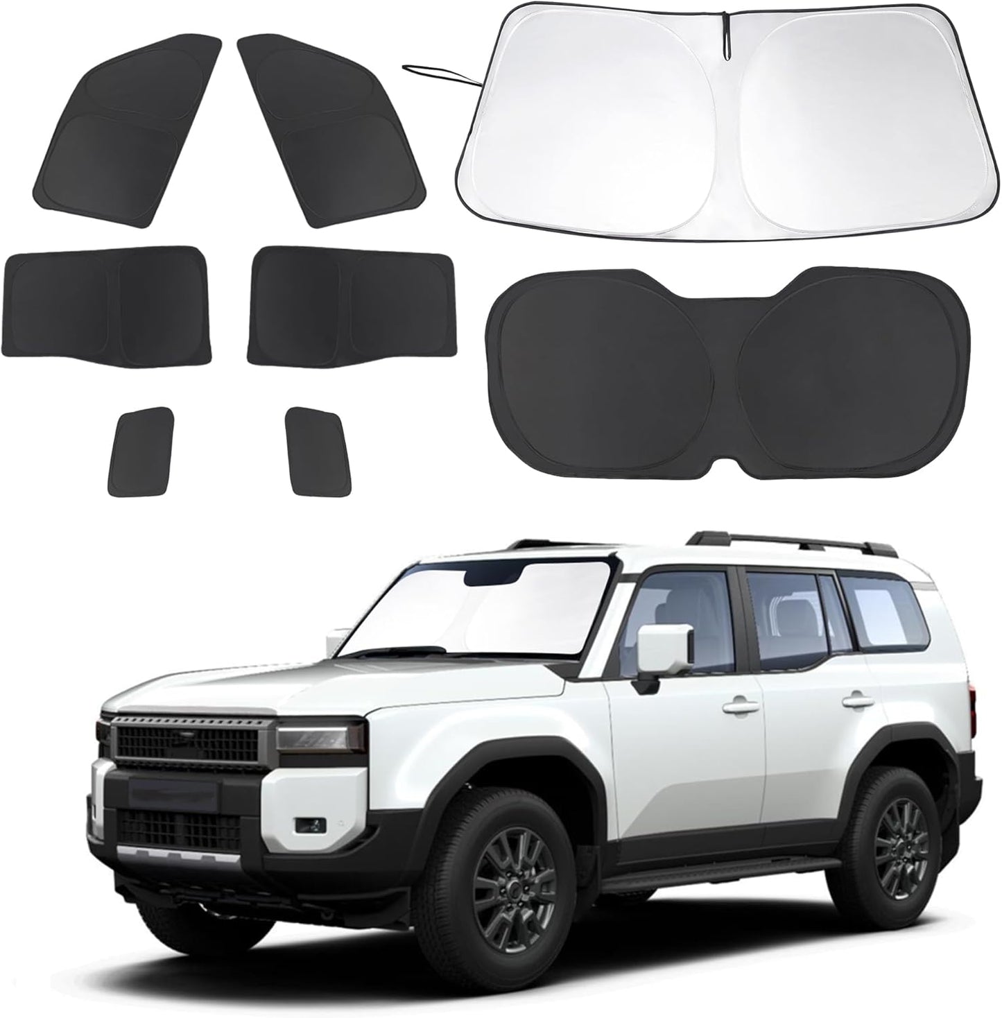 Foldable Sunshade for 2024 2025 2026 Toyota Land Cruiser Prado