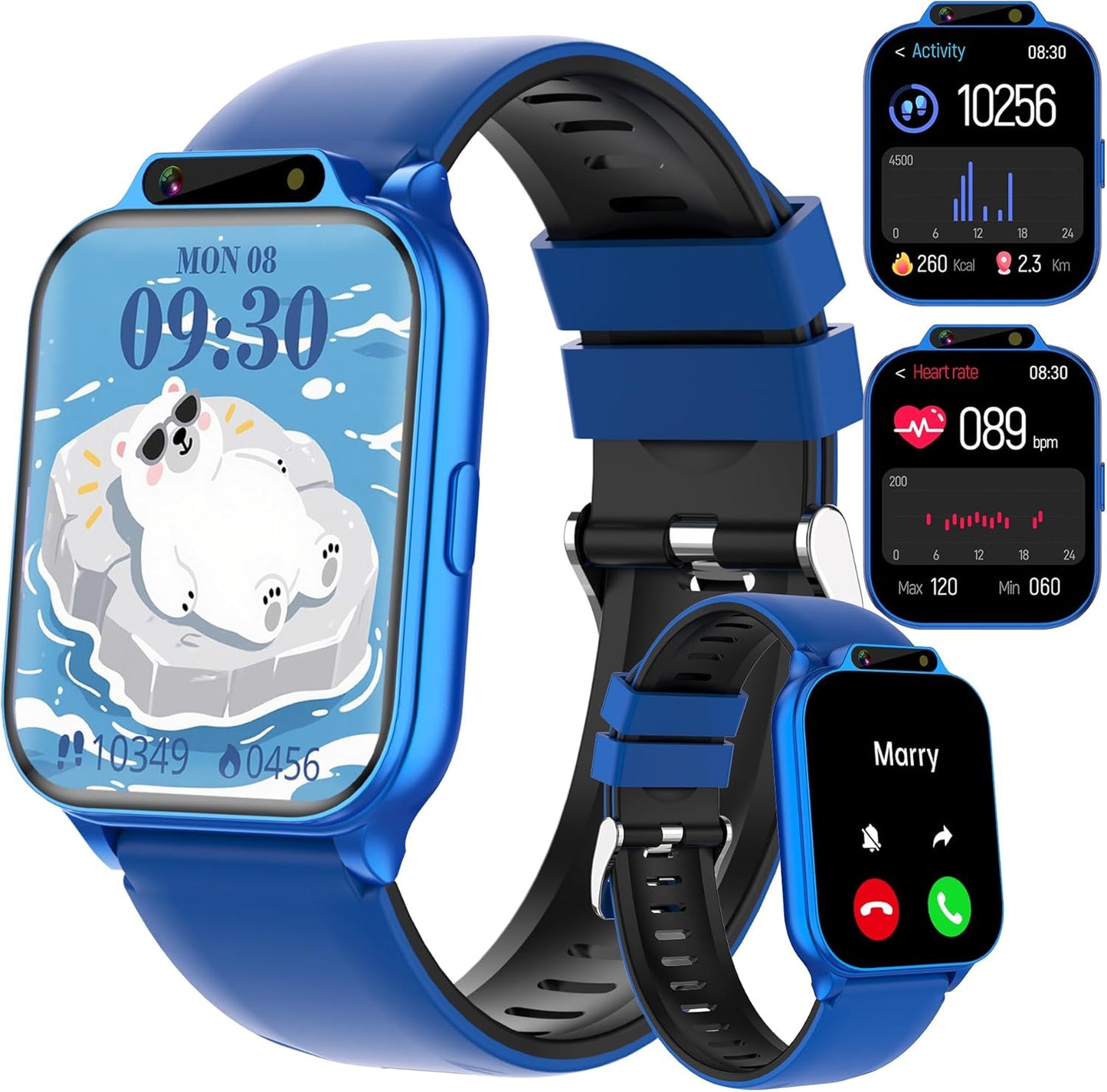 Kids Smart Watch with Fitness Tracker for Boys Age 5-12