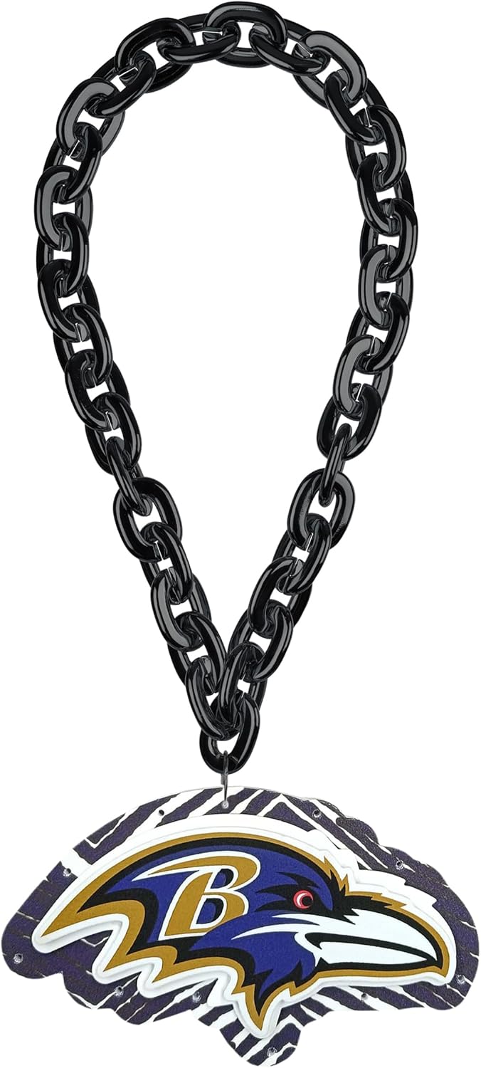 FOCO x Zubaz NFL Big Logo Light Up Chain for True Fans
