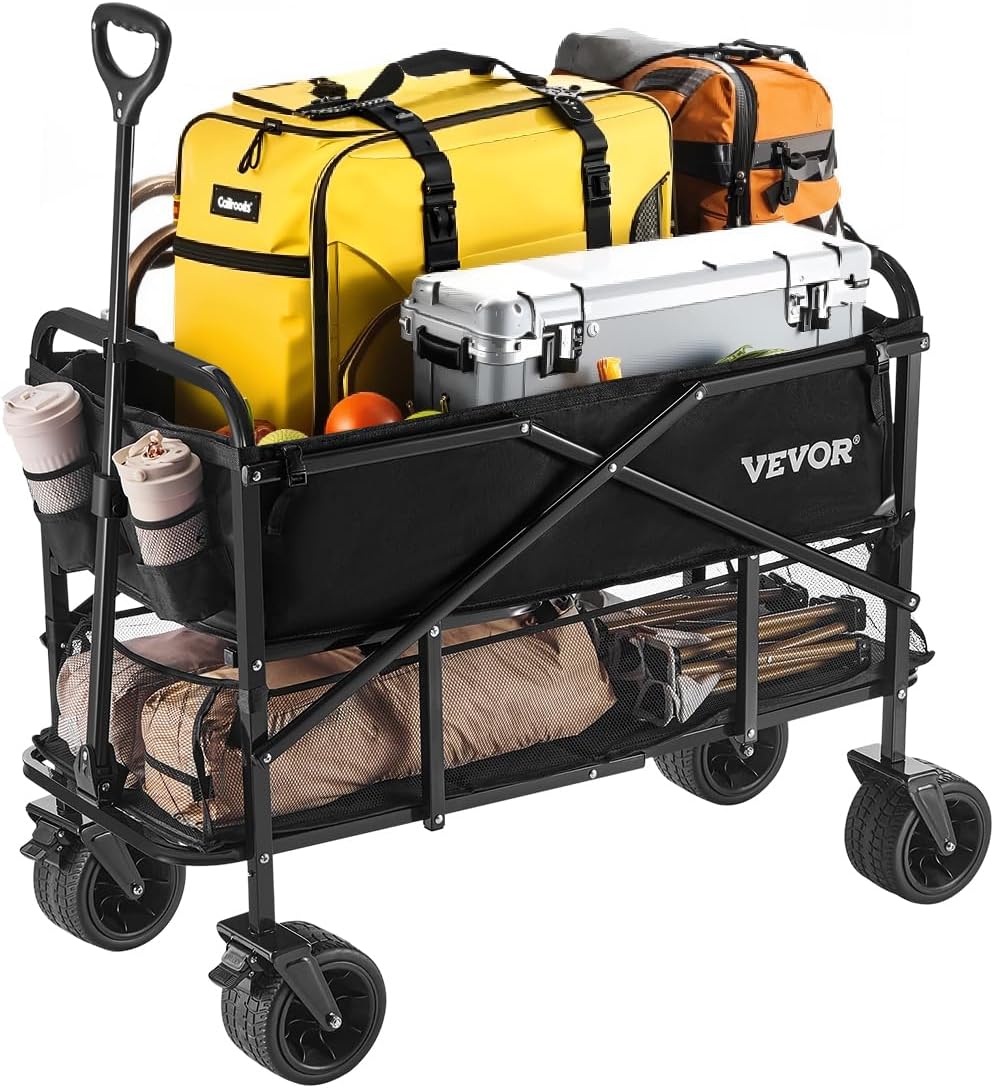 VEVOR Large Collapsible Double Decker Wagon for Outdoor Use