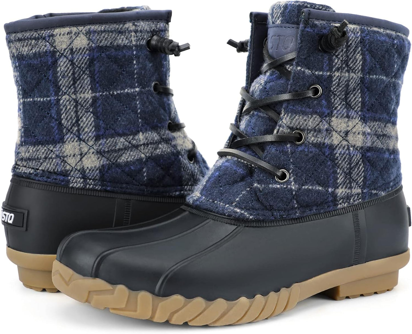 Waterproof Duck Boots for Women - STQ Quilted Snow Boots